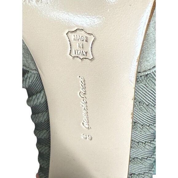 Gianvito Rossi Tie Dye Sock Ankle Boots 39 EU / 9 US Suede Knit Block Heel - Picture 9 of 12